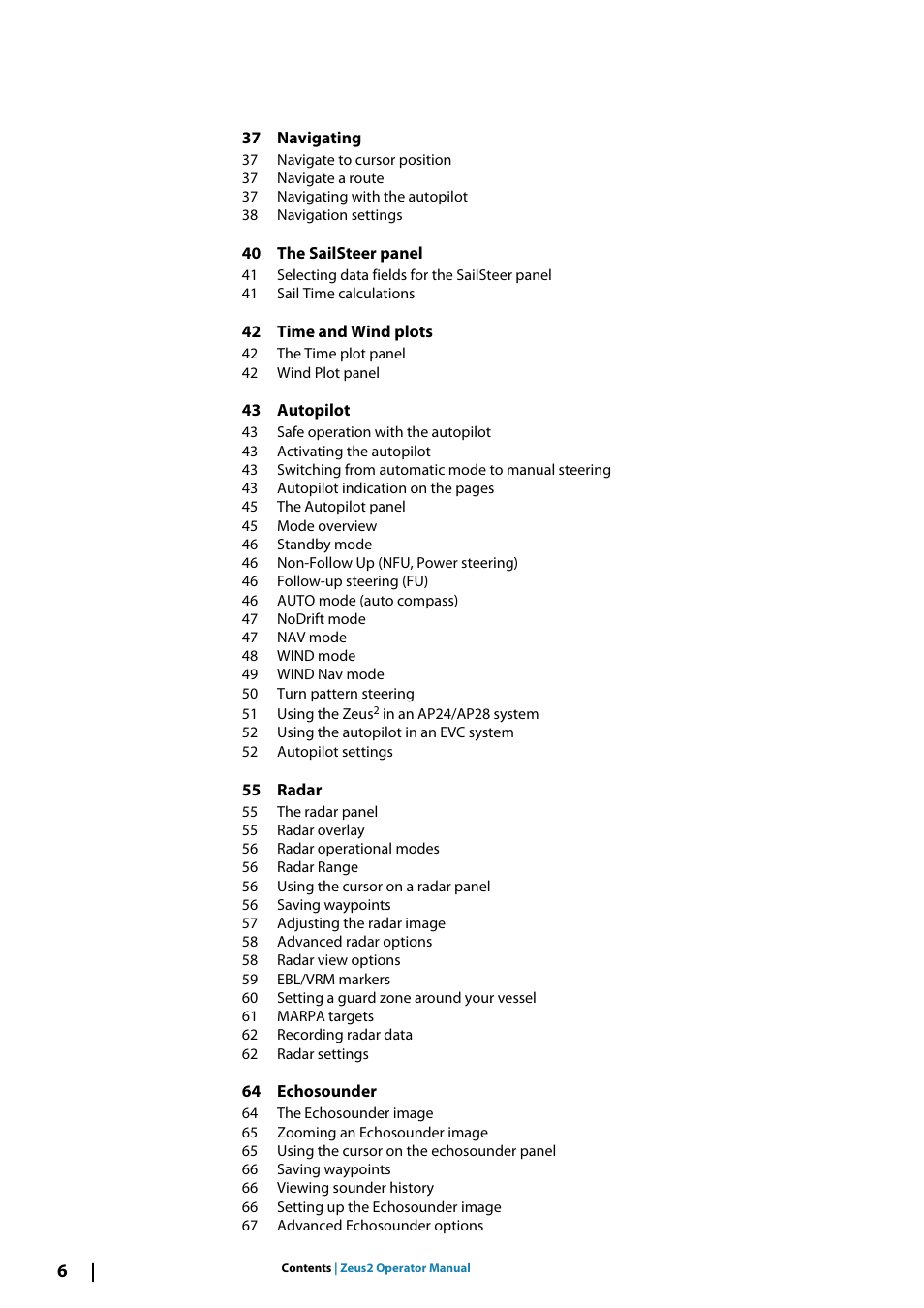B&G Zeus2 12 User Manual | Page 6 / 108