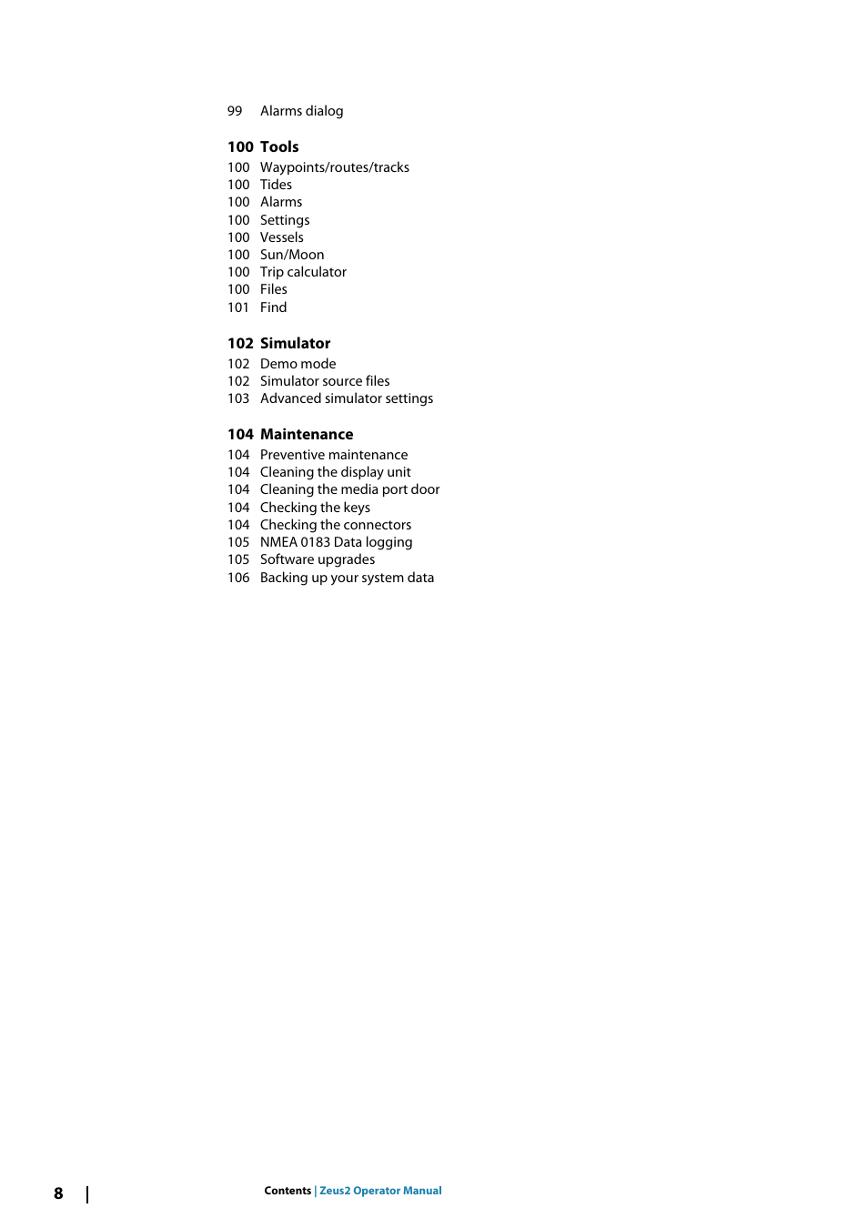 B&G Zeus2 12 User Manual | Page 8 / 108