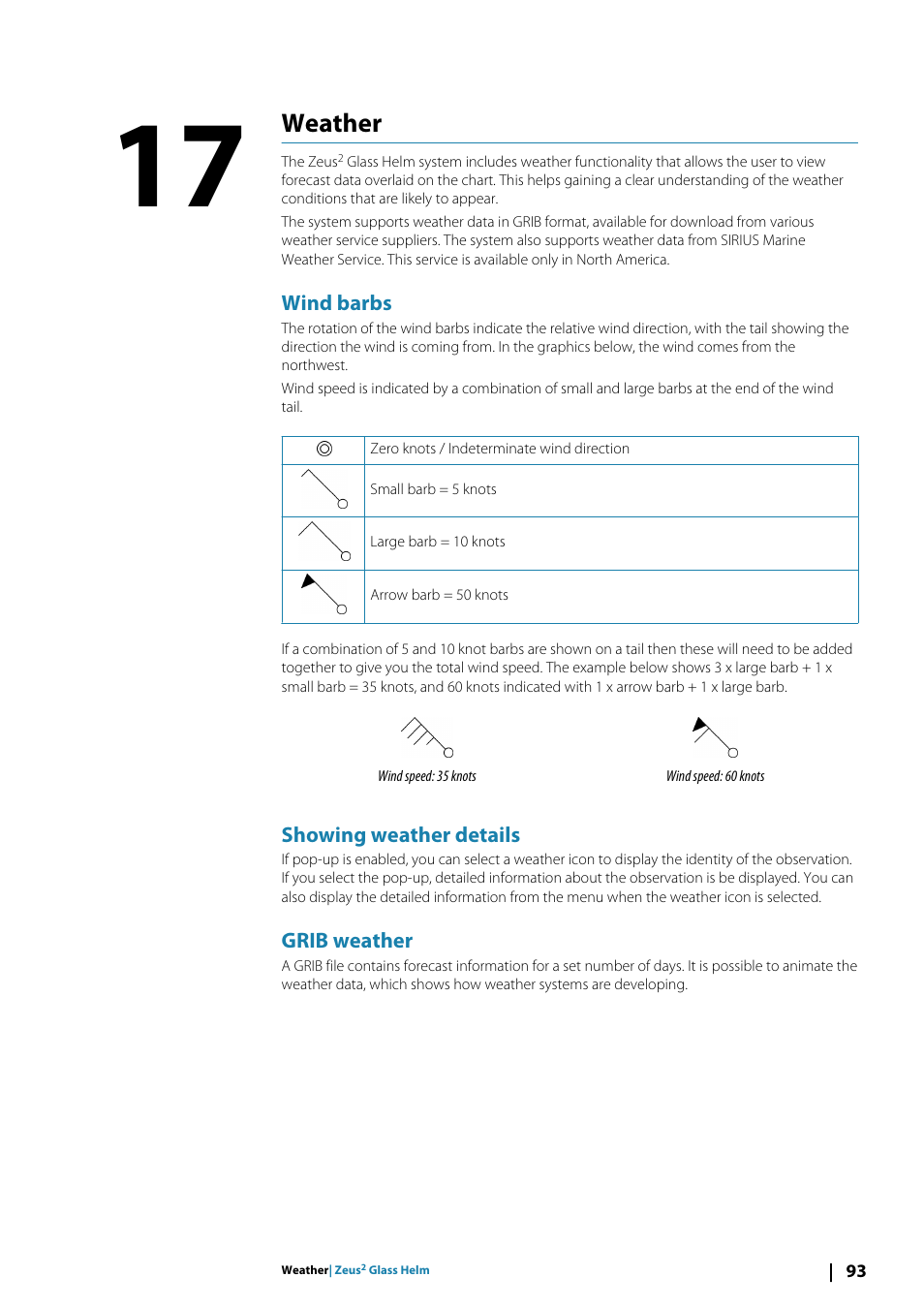 Weather17weather, Wind barbs, Showing weather details | Grib weather, Weather | B&G Zeus2 Glass Helm CPU User Manual | Page 93 / 116