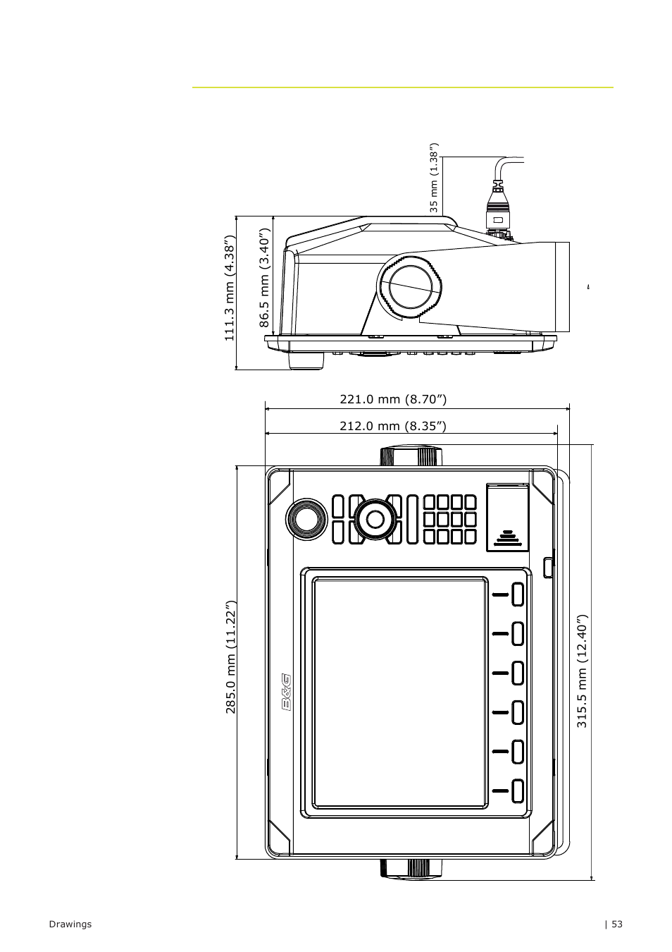 Drawings 10 | B&G Zeus 12 User Manual | Page 54 / 63