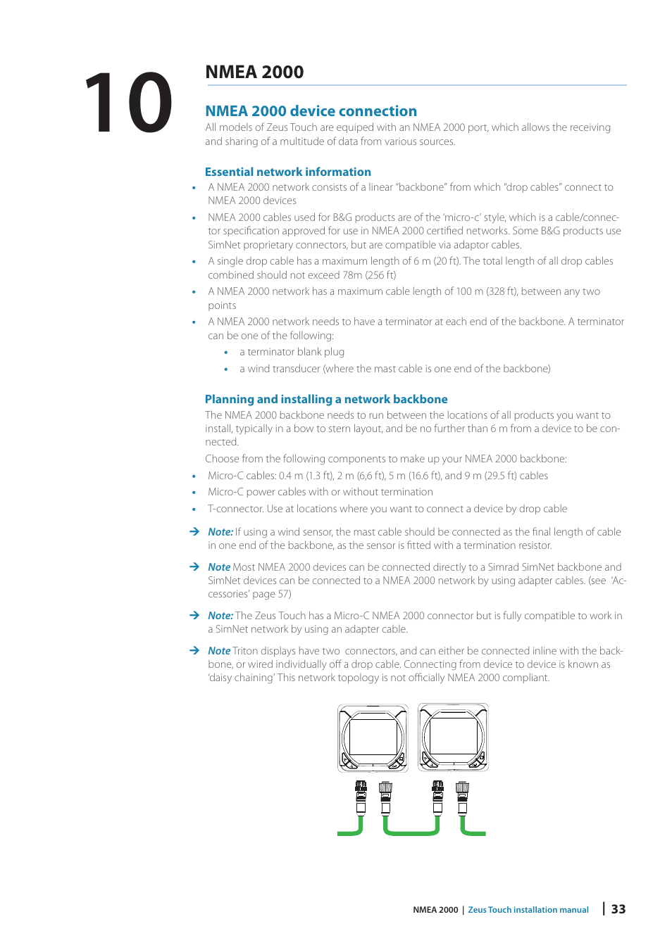 Nmea 2000 | B&G Zeus Touch 12 User Manual | Page 33 / 66