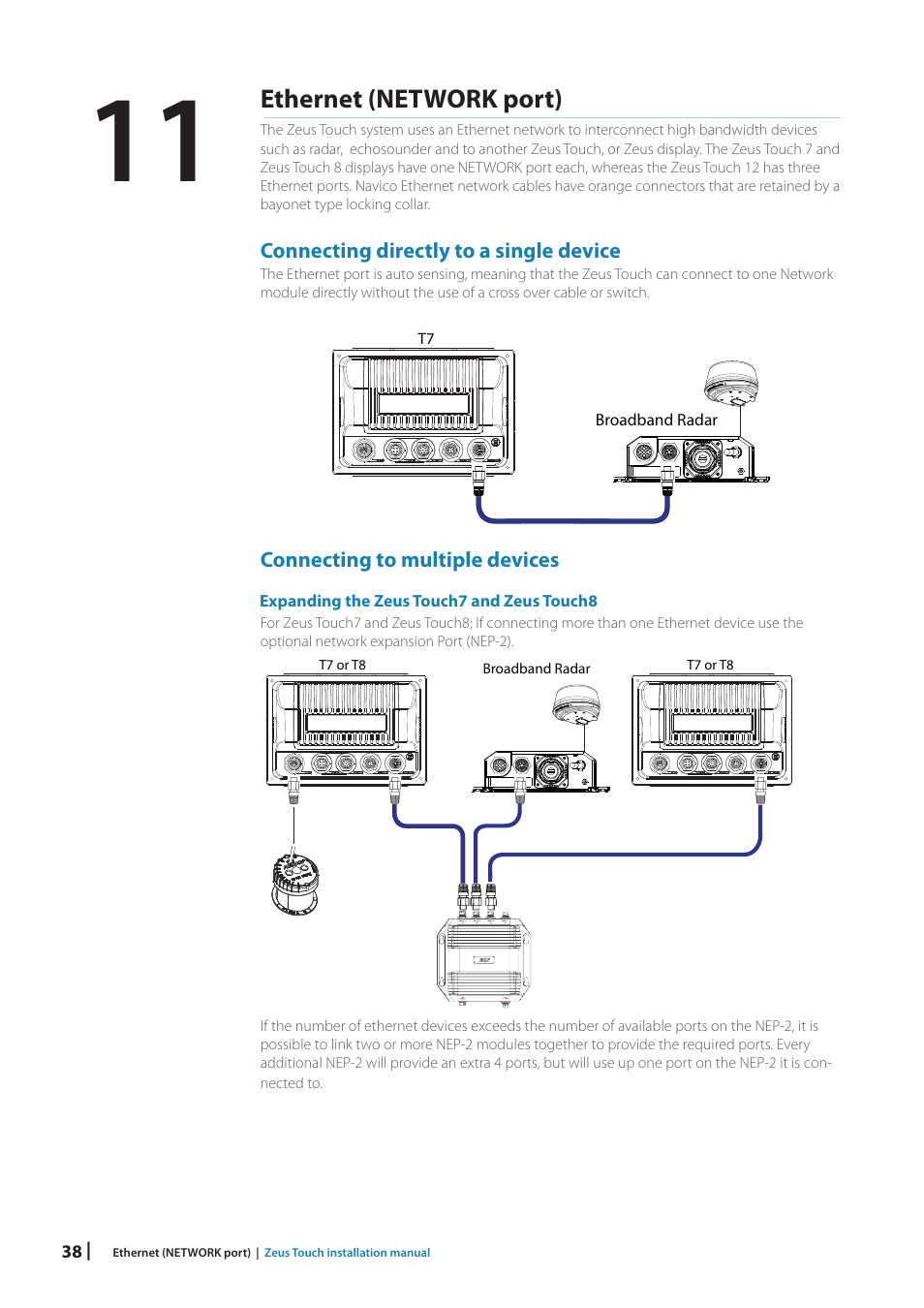 Ethernet (network port) | B&G Zeus Touch 12 User Manual | Page 38 / 66