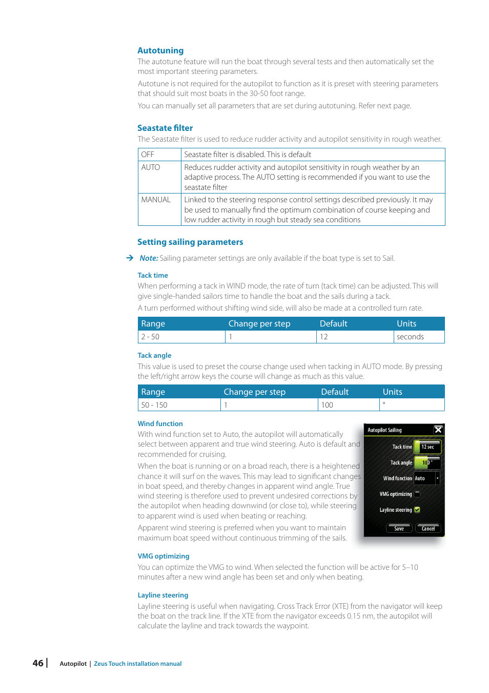B&G Zeus Touch 12 User Manual | Page 46 / 66