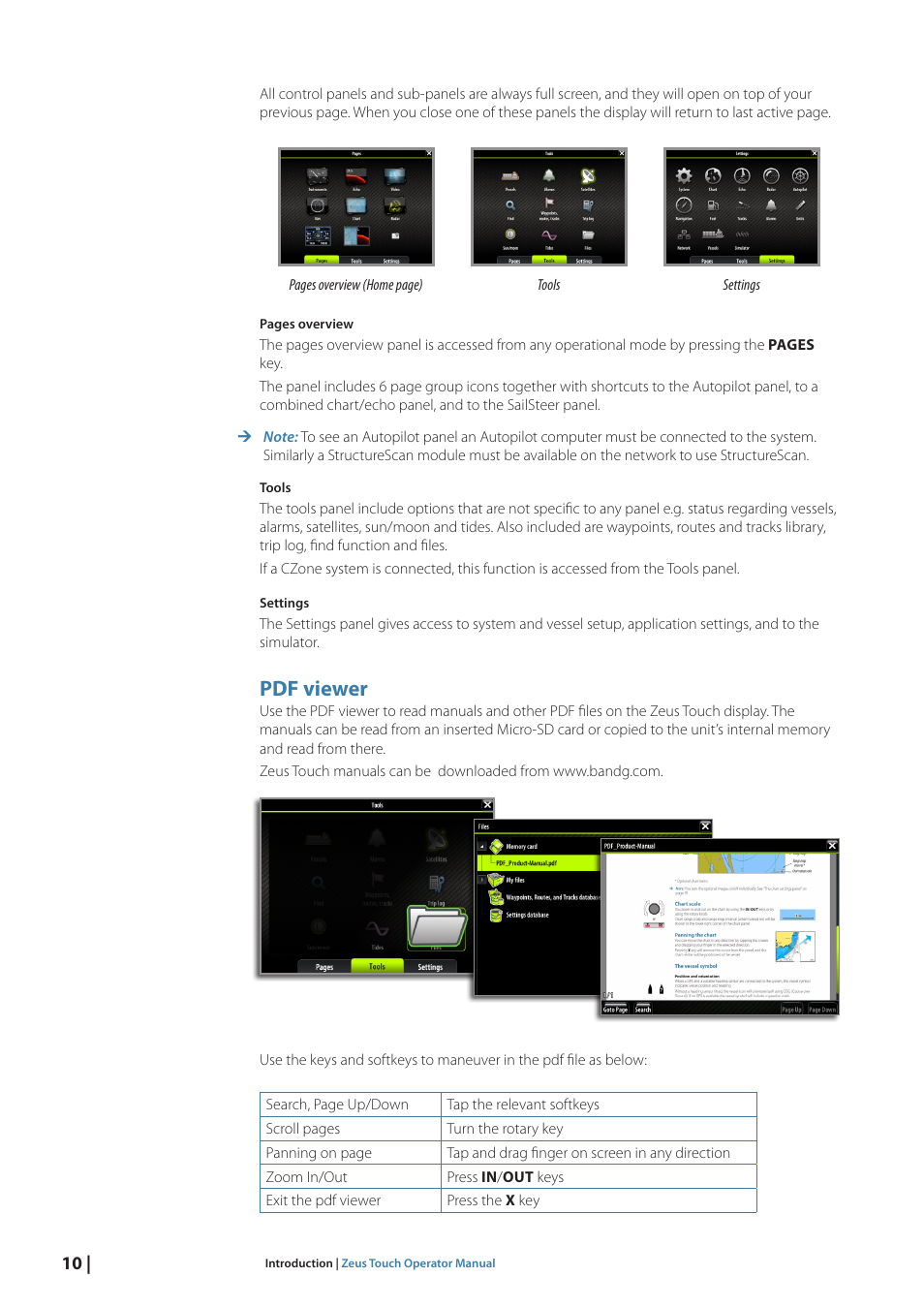 Pdf viewer | B&G Zeus Touch 12 User Manual | Page 11 / 115