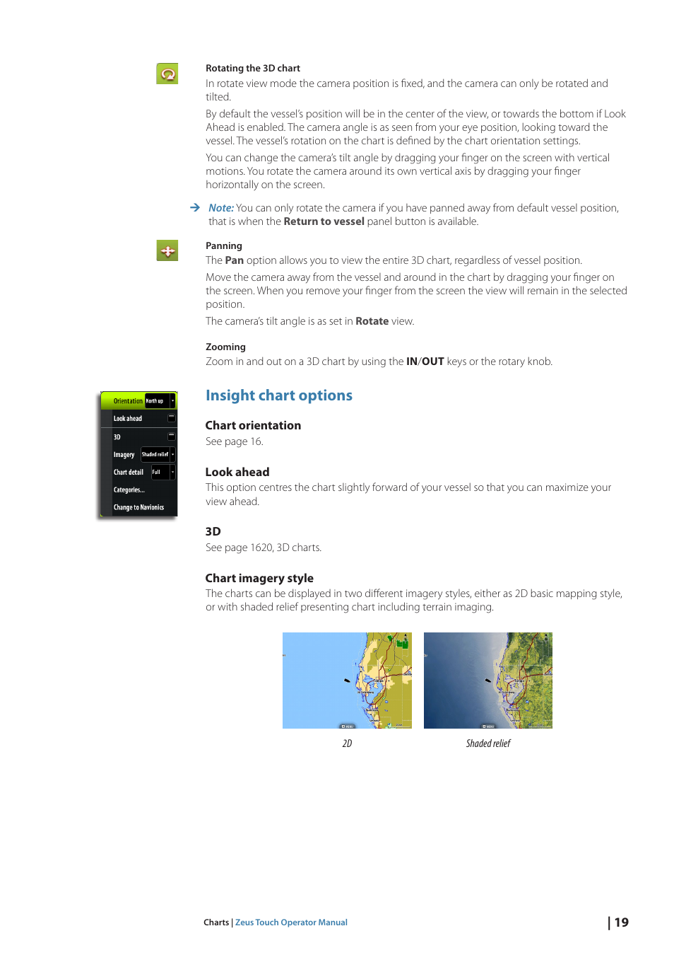 Insight chart options | B&G Zeus Touch 12 User Manual | Page 20 / 115