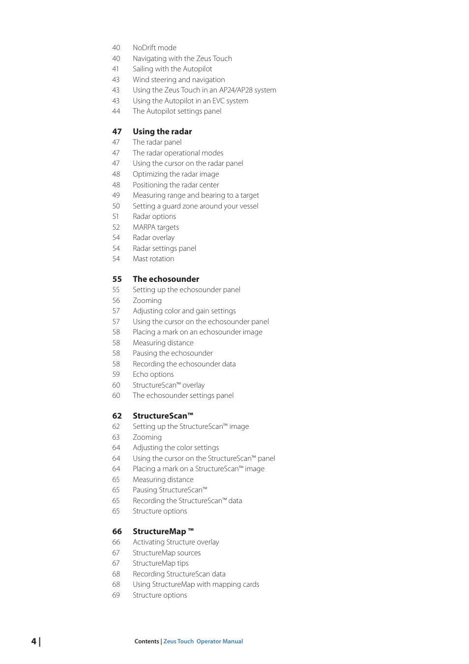 B&G Zeus Touch 12 User Manual | Page 5 / 115