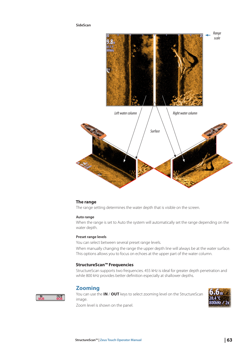 Zooming | B&G Zeus Touch 12 User Manual | Page 64 / 115