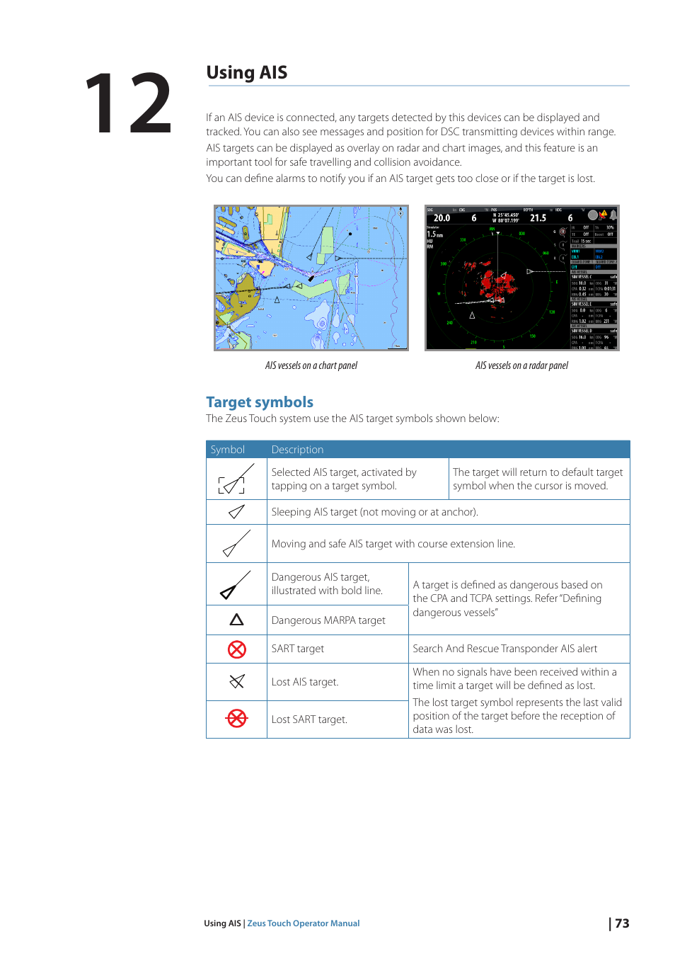 Using ais | B&G Zeus Touch 12 User Manual | Page 74 / 115