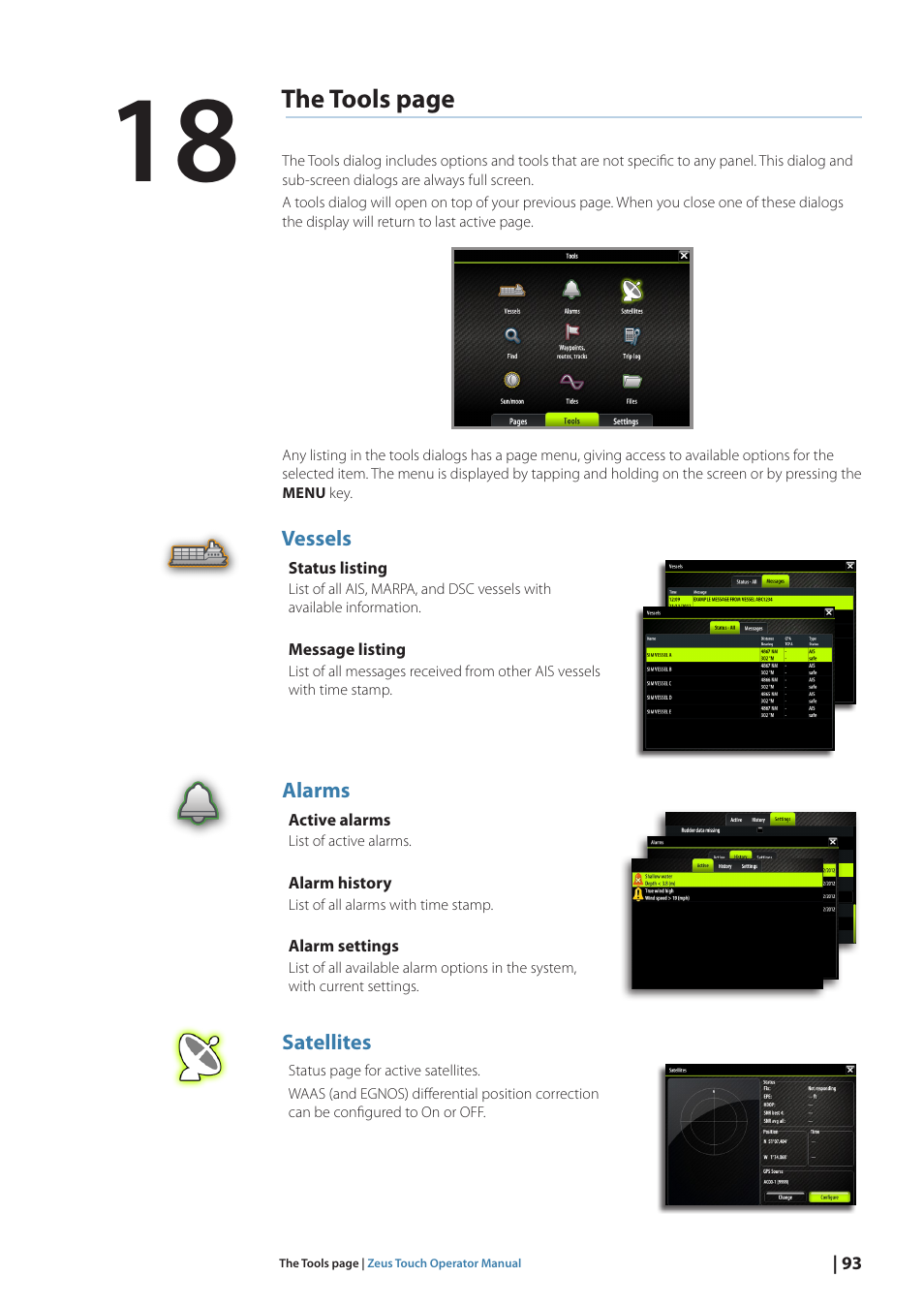 The tools page | B&G Zeus Touch 12 User Manual | Page 94 / 115