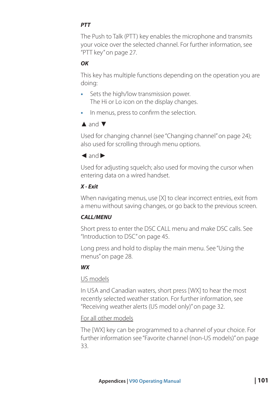 B&G V90 VHF Radio User Manual | Page 101 / 129