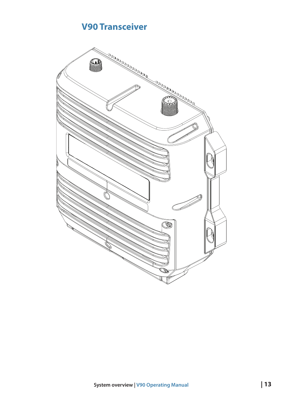 V90 transceiver | B&G V90 VHF Radio User Manual | Page 13 / 129