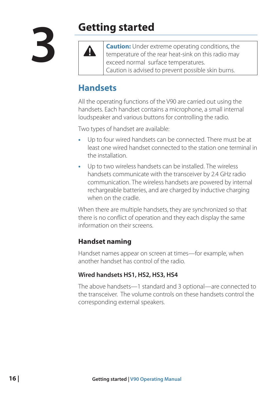 Getting started | B&G V90 VHF Radio User Manual | Page 16 / 129