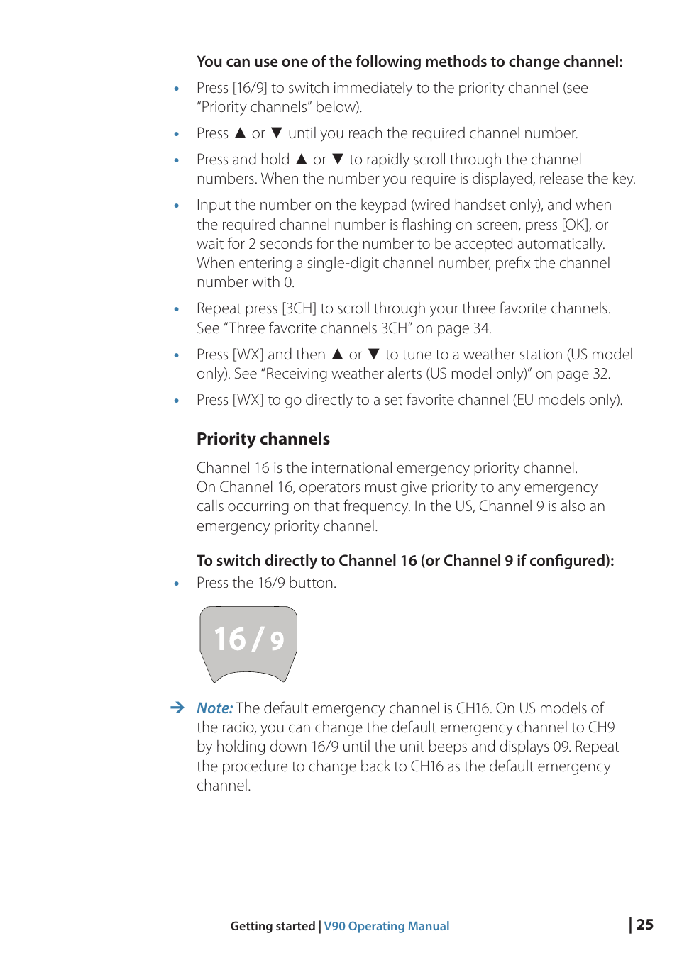 B&G V90 VHF Radio User Manual | Page 25 / 129