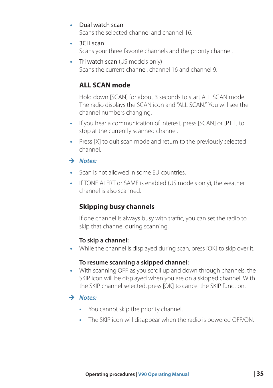 B&G V90 VHF Radio User Manual | Page 35 / 129