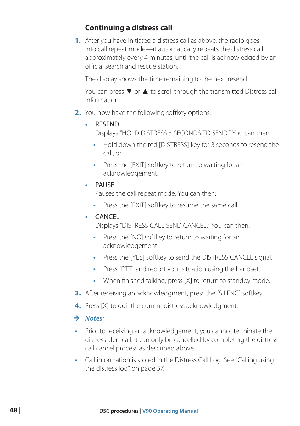 B&G V90 VHF Radio User Manual | Page 48 / 129