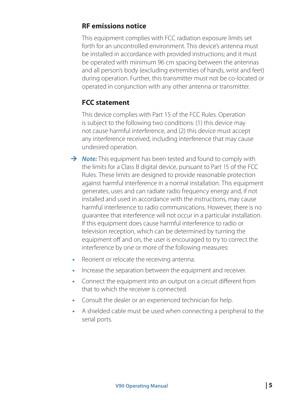 B&G V90 VHF Radio User Manual | Page 5 / 129