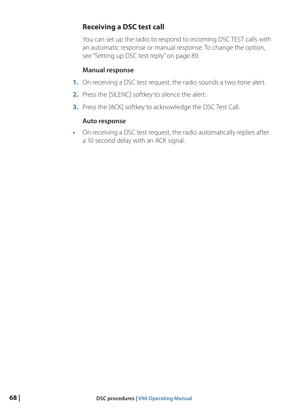 B&G V90 VHF Radio User Manual | Page 68 / 129