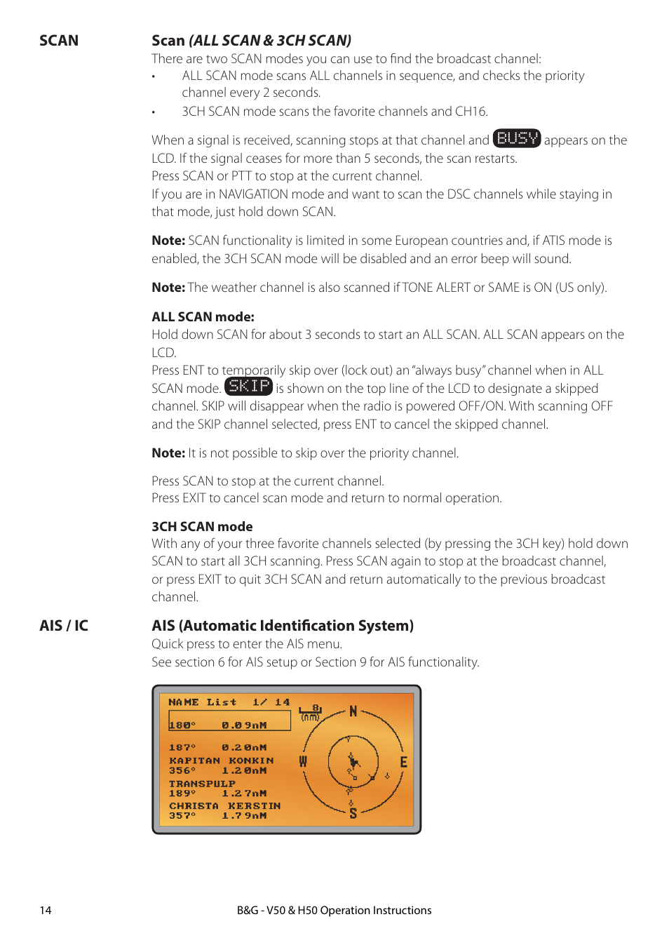 B&G H50 Wireless VHF Handset User Manual | Page 14 / 92