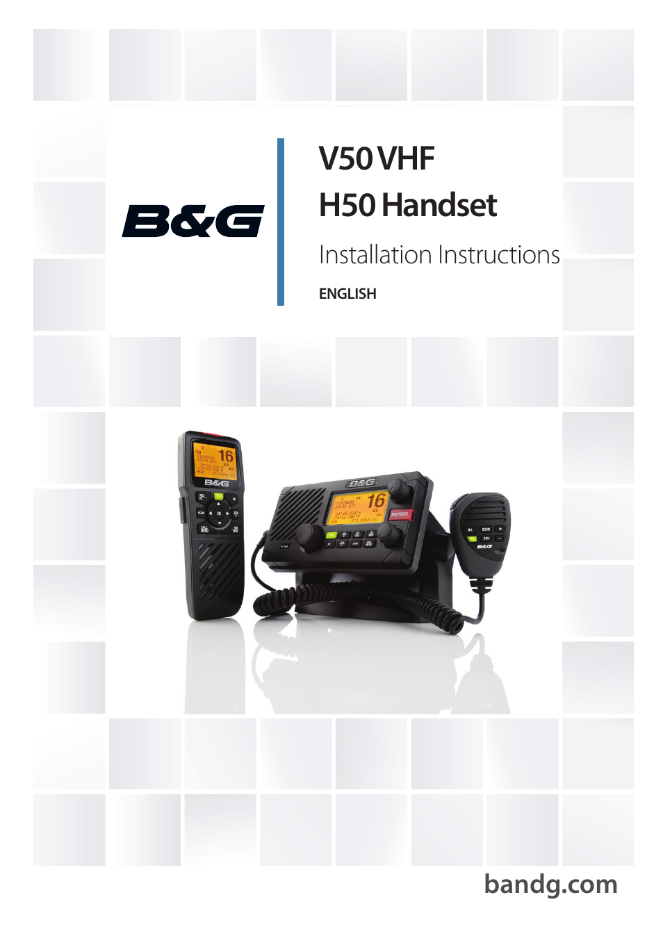 B&G H50 Wireless VHF Handset User Manual | 22 pages