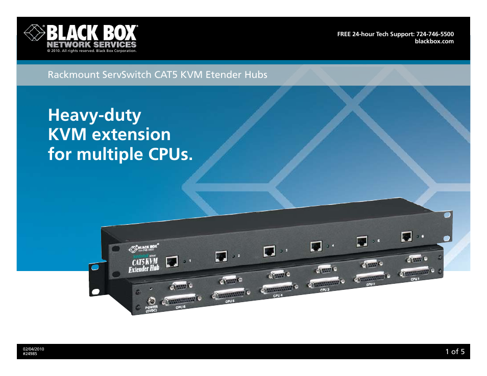 Black Box 24985 User Manual | 5 pages