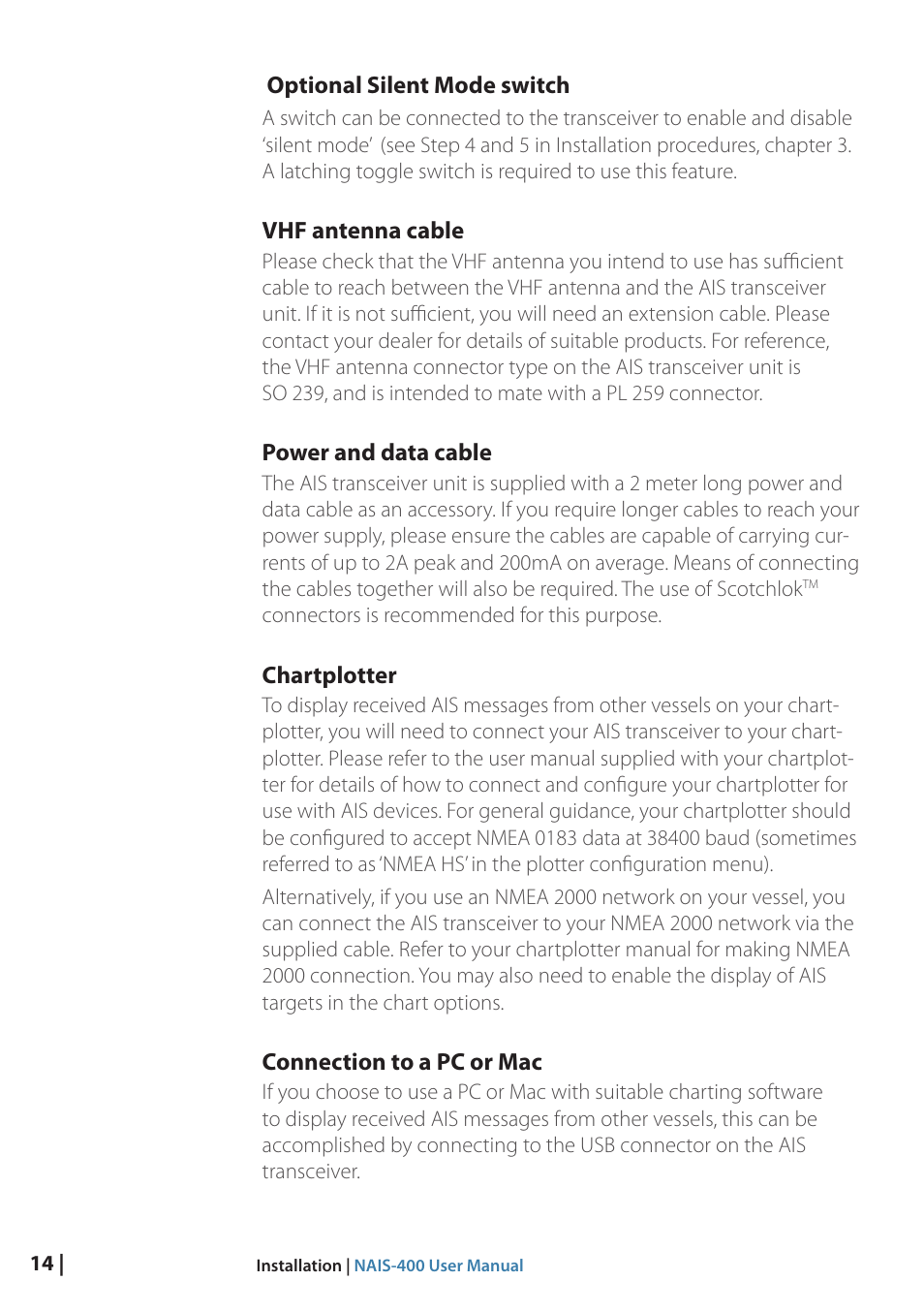 B&G NAIS-400 User Manual | Page 15 / 32