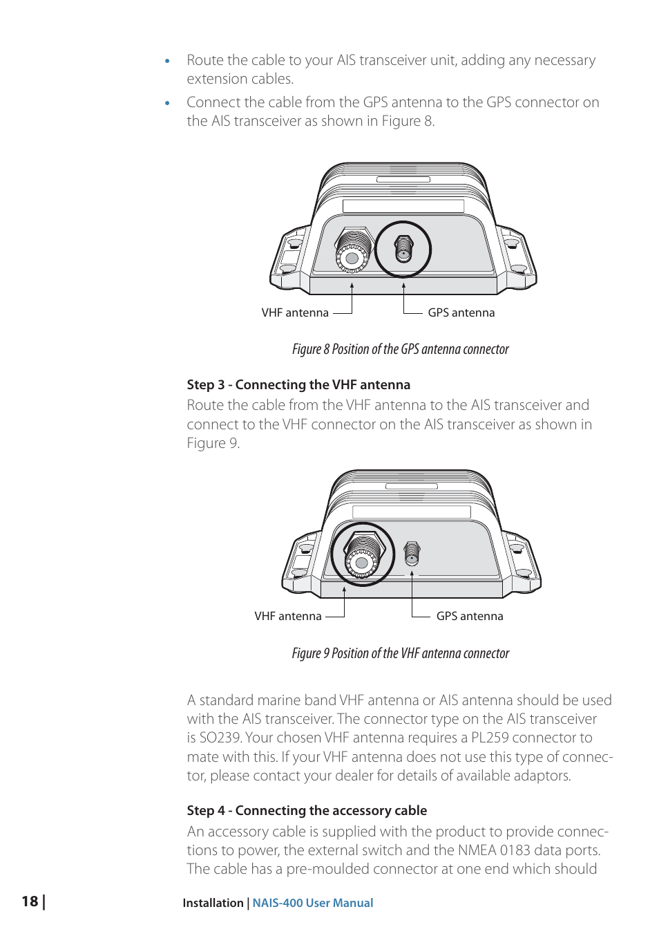 Fig. 8 location - gps | B&G NAIS-400 User Manual | Page 19 / 32