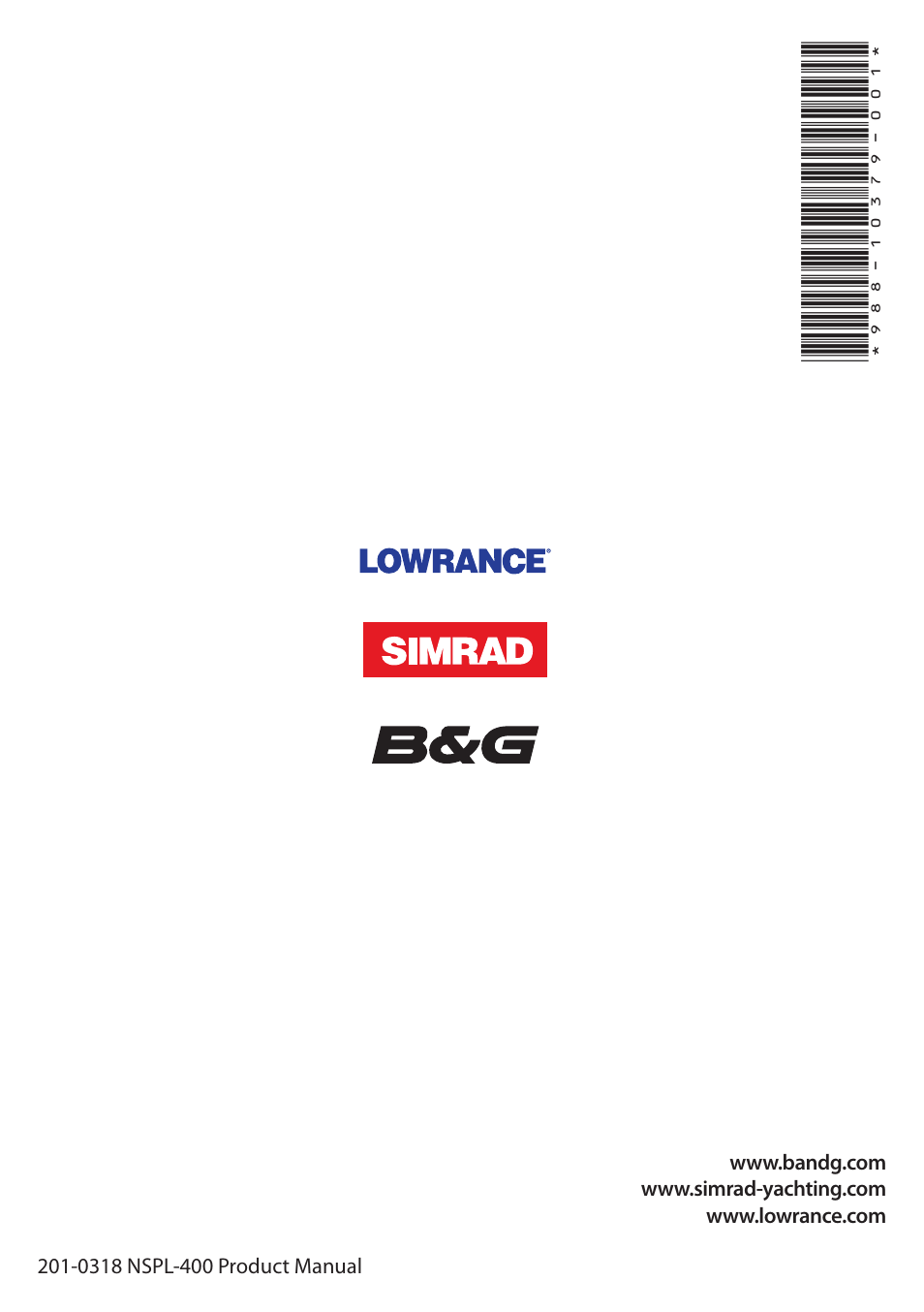 B&G NSPL-400 User Manual | Page 20 / 20