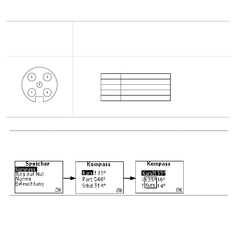 Elektrische anschlüsse, Kompassspeicher | B&G H1000 Compass User Manual | Page 13 / 37