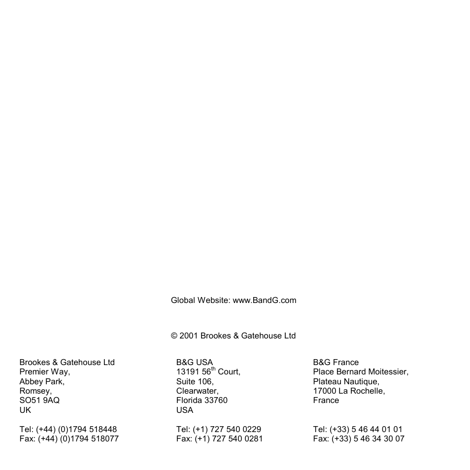B&G H1000 Display User Manual | Page 2 / 39
