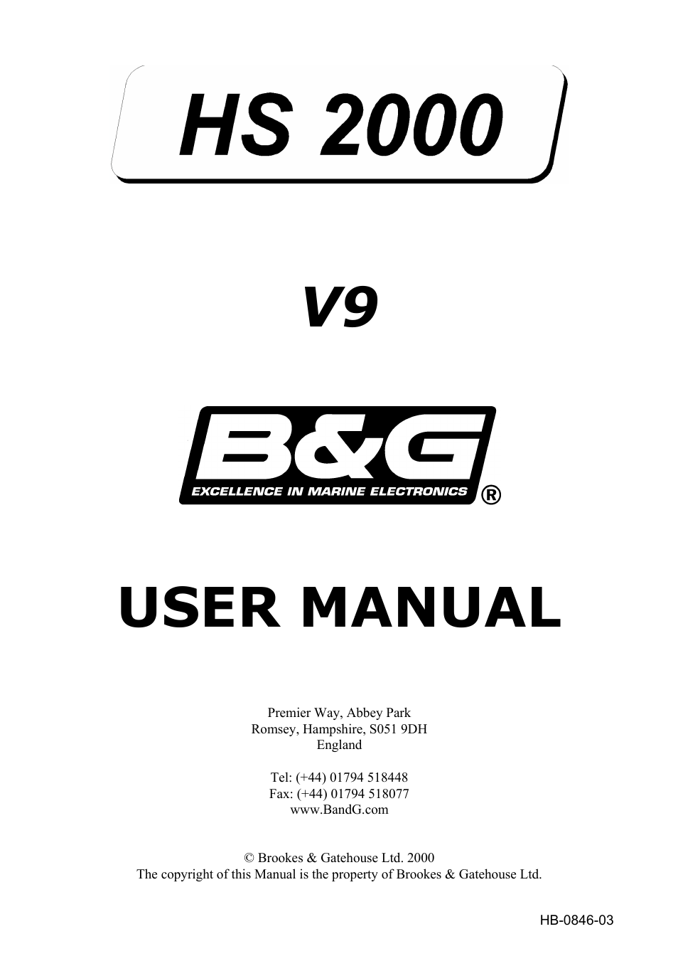 B&G HS2000 User Manual | 88 pages