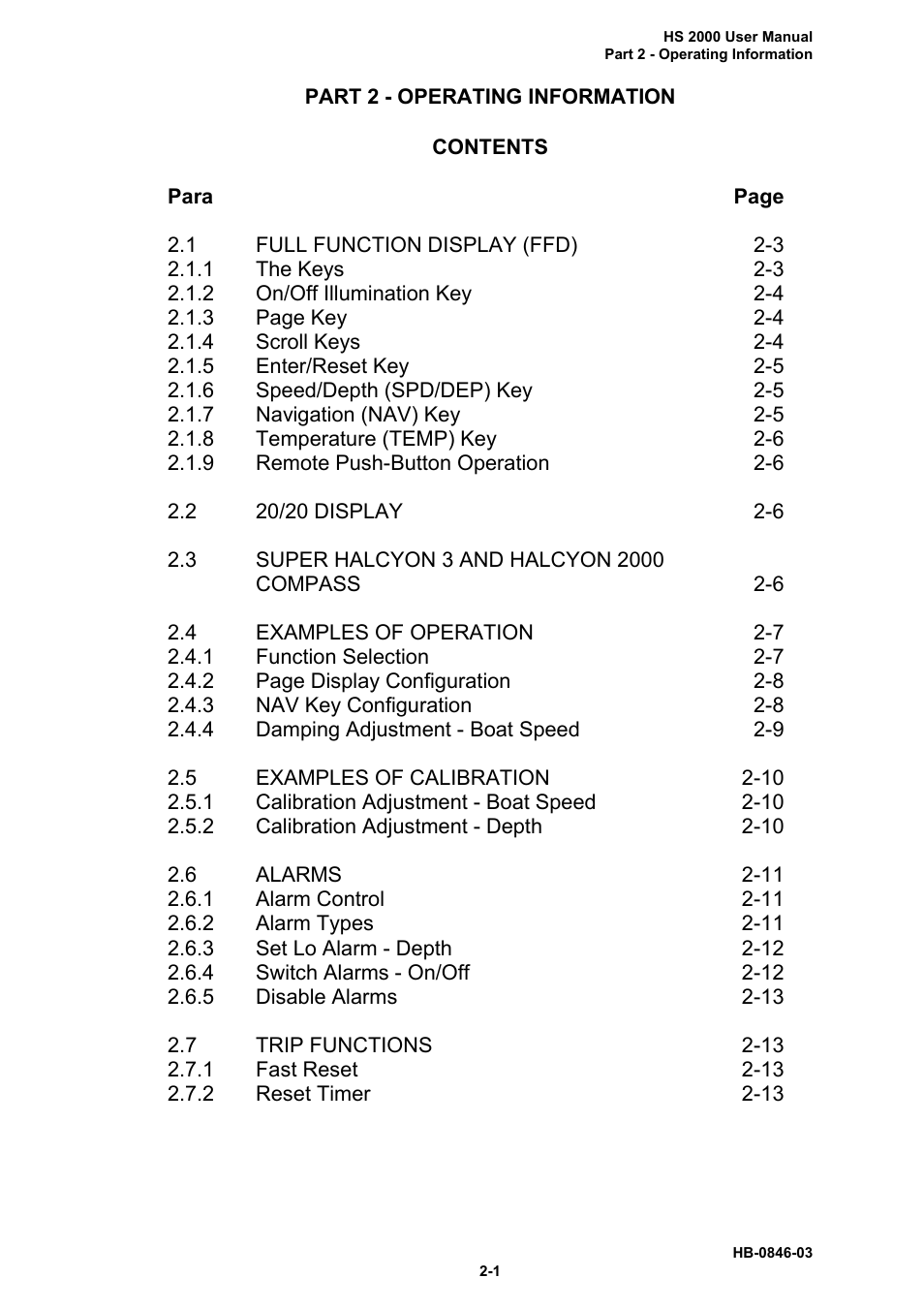 B&G HS2000 User Manual | Page 14 / 88