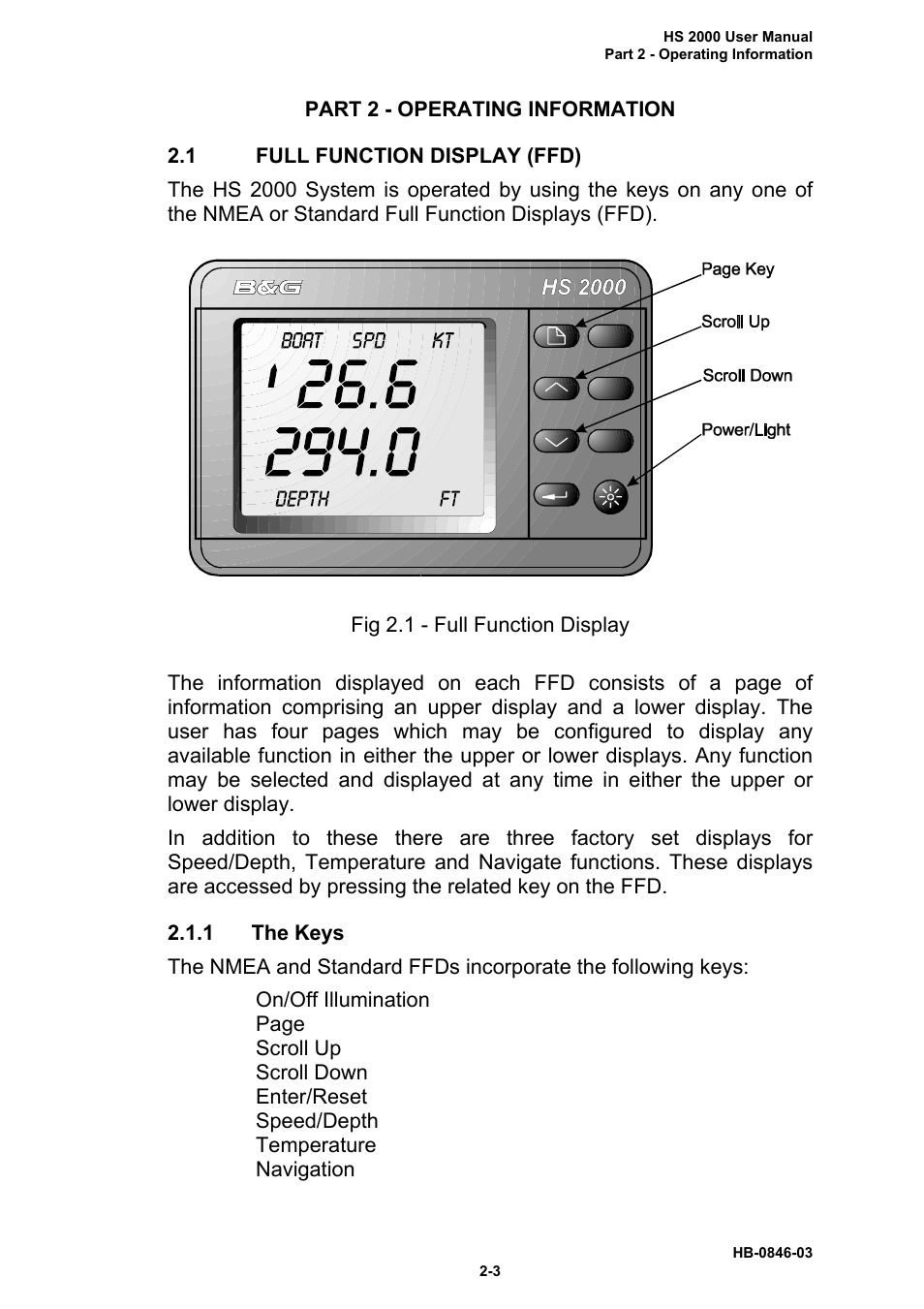 B&G HS2000 User Manual | Page 16 / 88