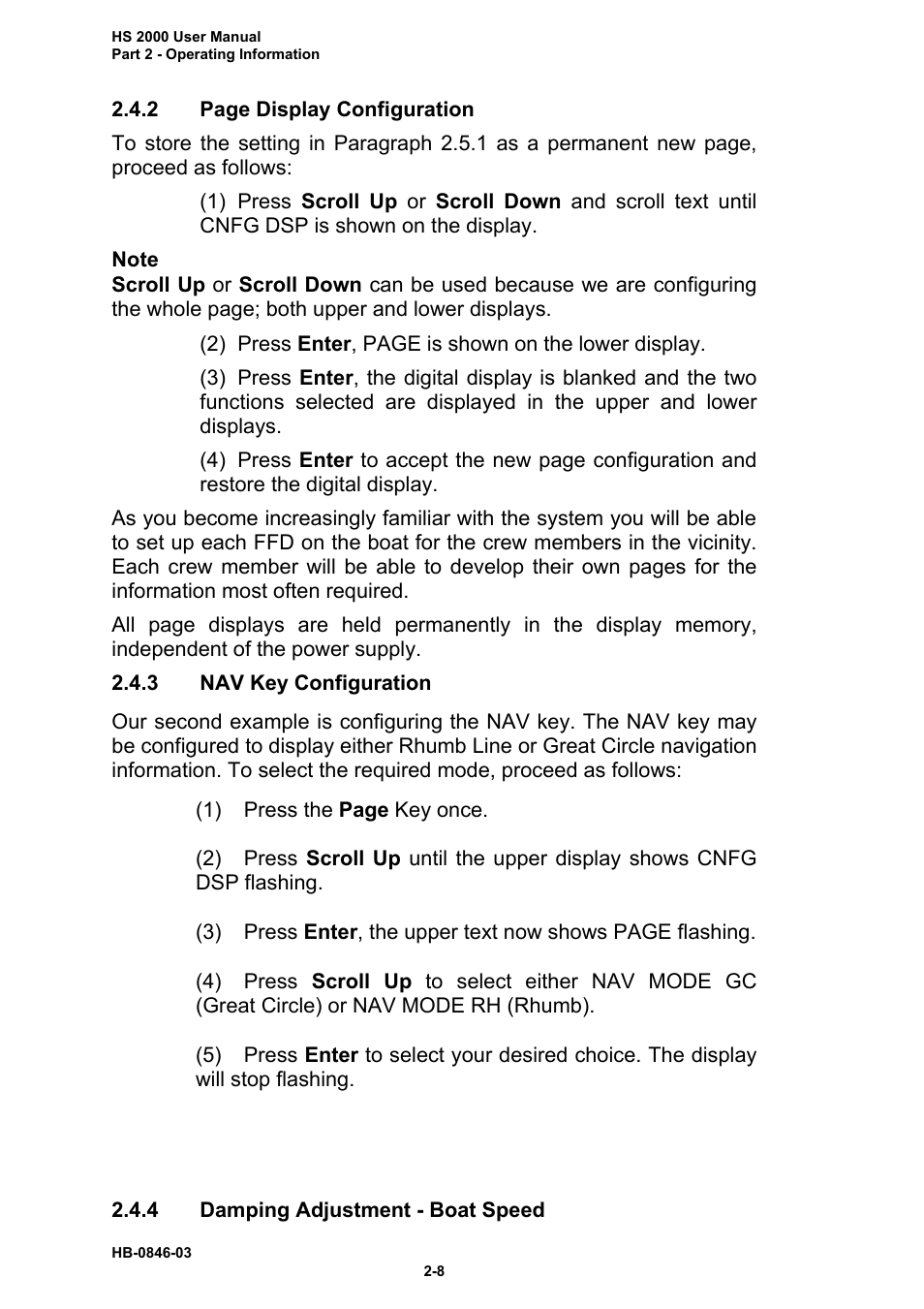 B&G HS2000 User Manual | Page 21 / 88