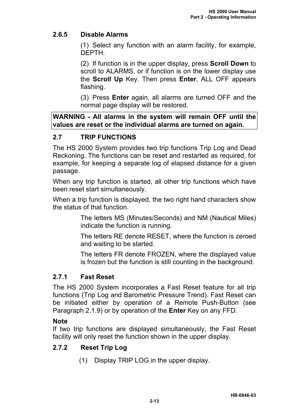 B&G HS2000 User Manual | Page 26 / 88