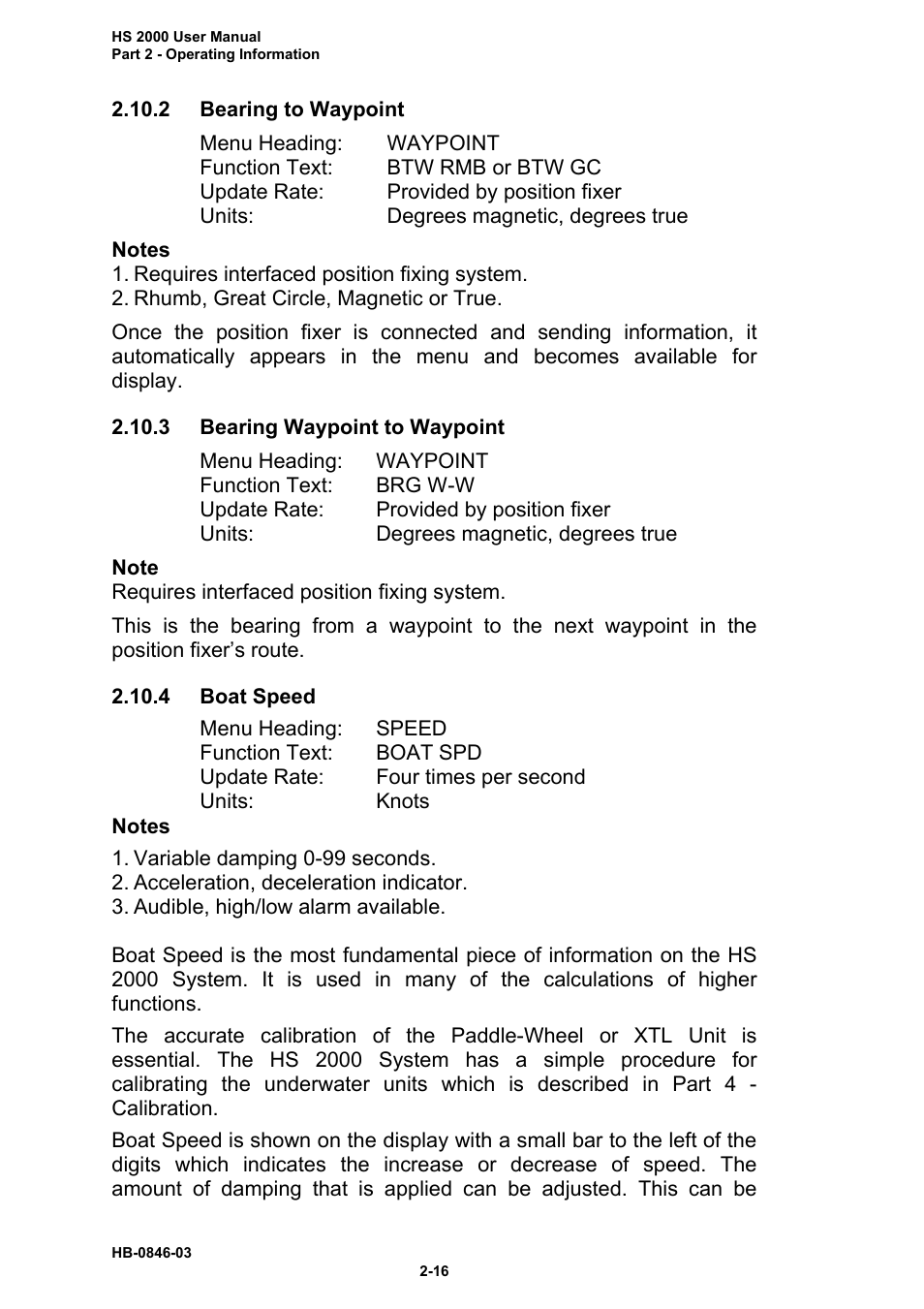 B&G HS2000 User Manual | Page 29 / 88