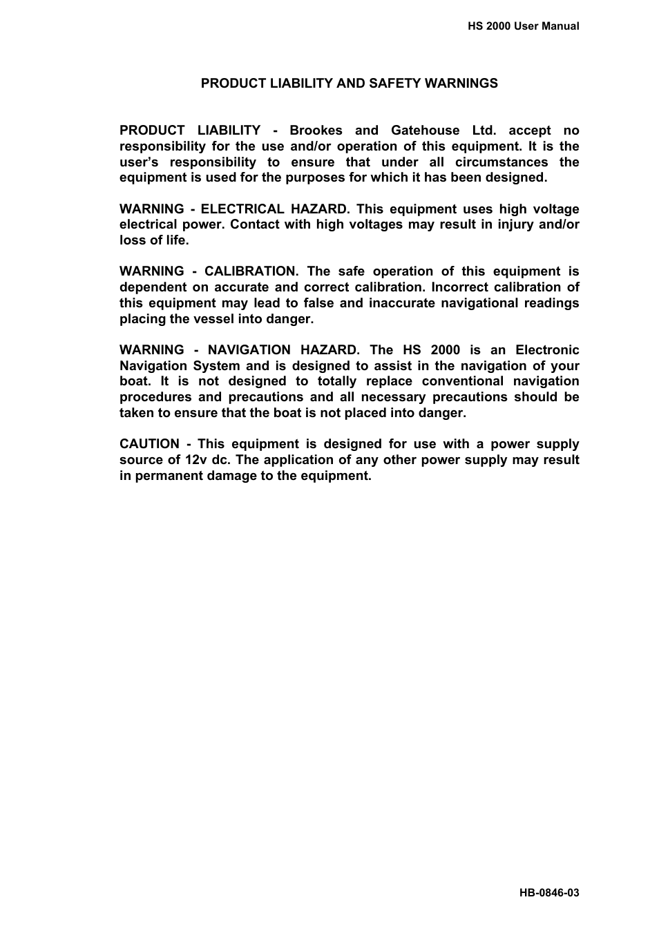 B&G HS2000 User Manual | Page 3 / 88