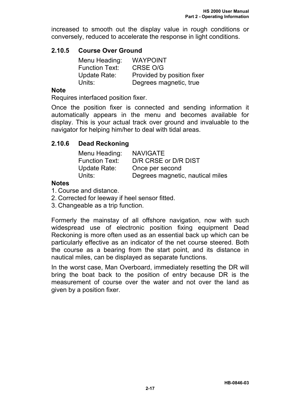 B&G HS2000 User Manual | Page 30 / 88
