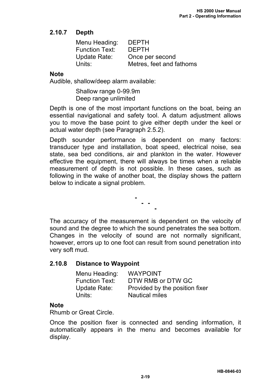 B&G HS2000 User Manual | Page 32 / 88