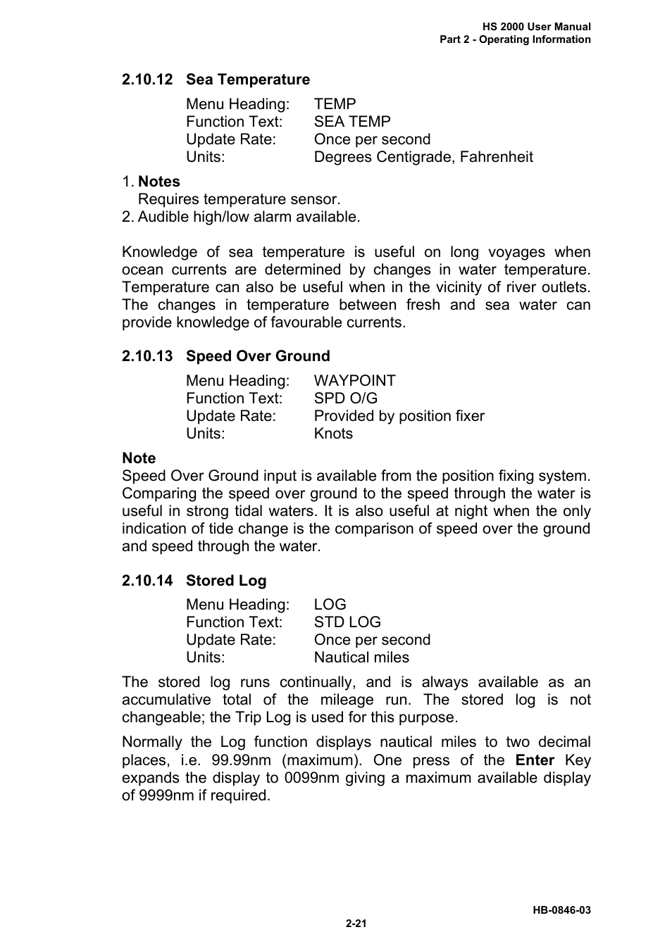 B&G HS2000 User Manual | Page 34 / 88