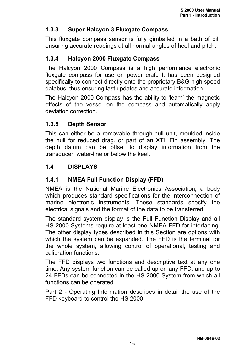 B&G HS2000 User Manual | Page 9 / 88