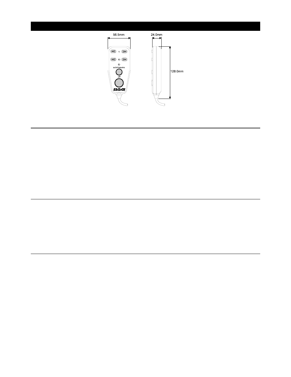 Hand-held controller, Description, Siting the hand-held unit | Mounting procedure | B&G Network Autopilot User Manual | Page 12 / 109