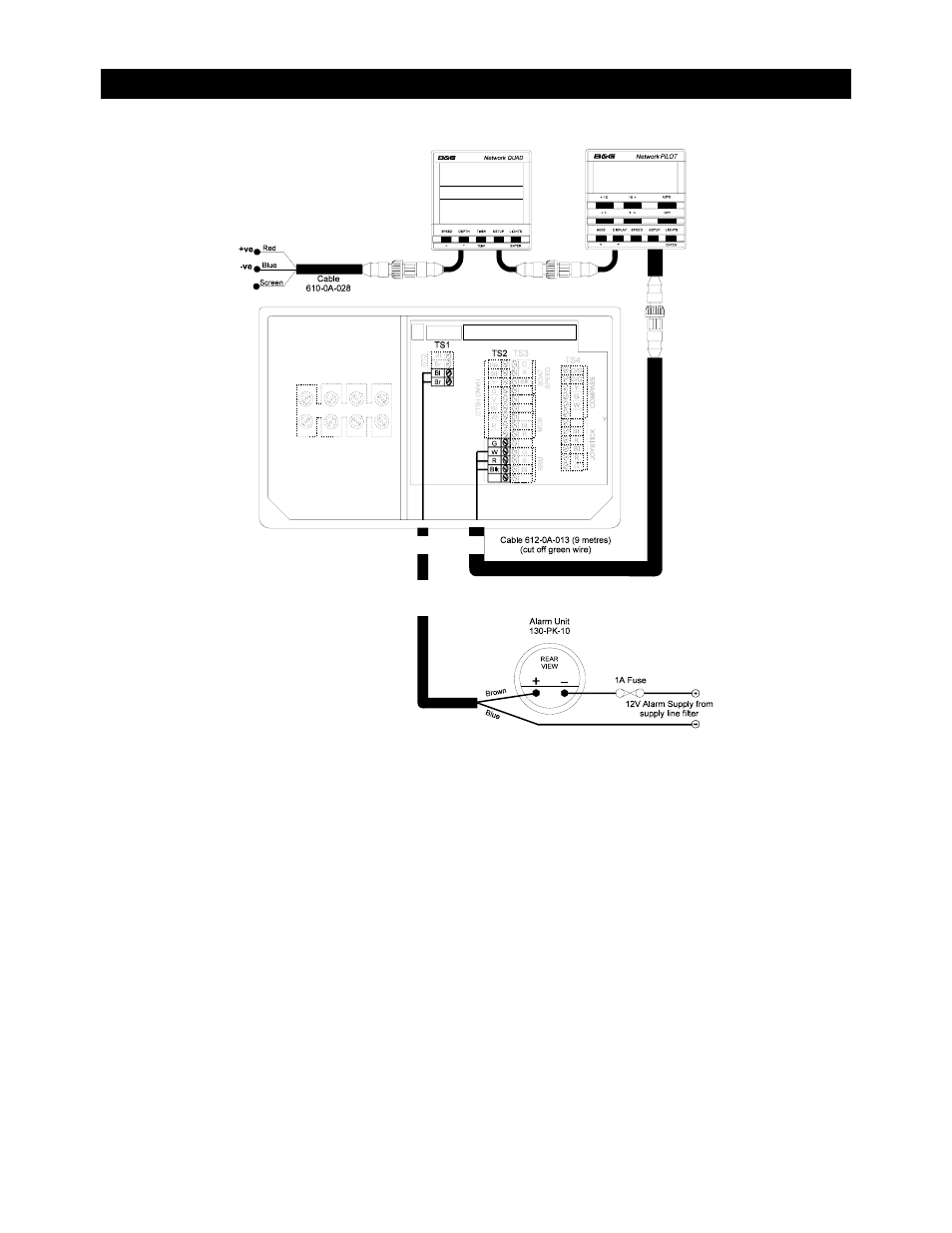 Network and alarm connections | B&G Network Autopilot User Manual | Page 56 / 109