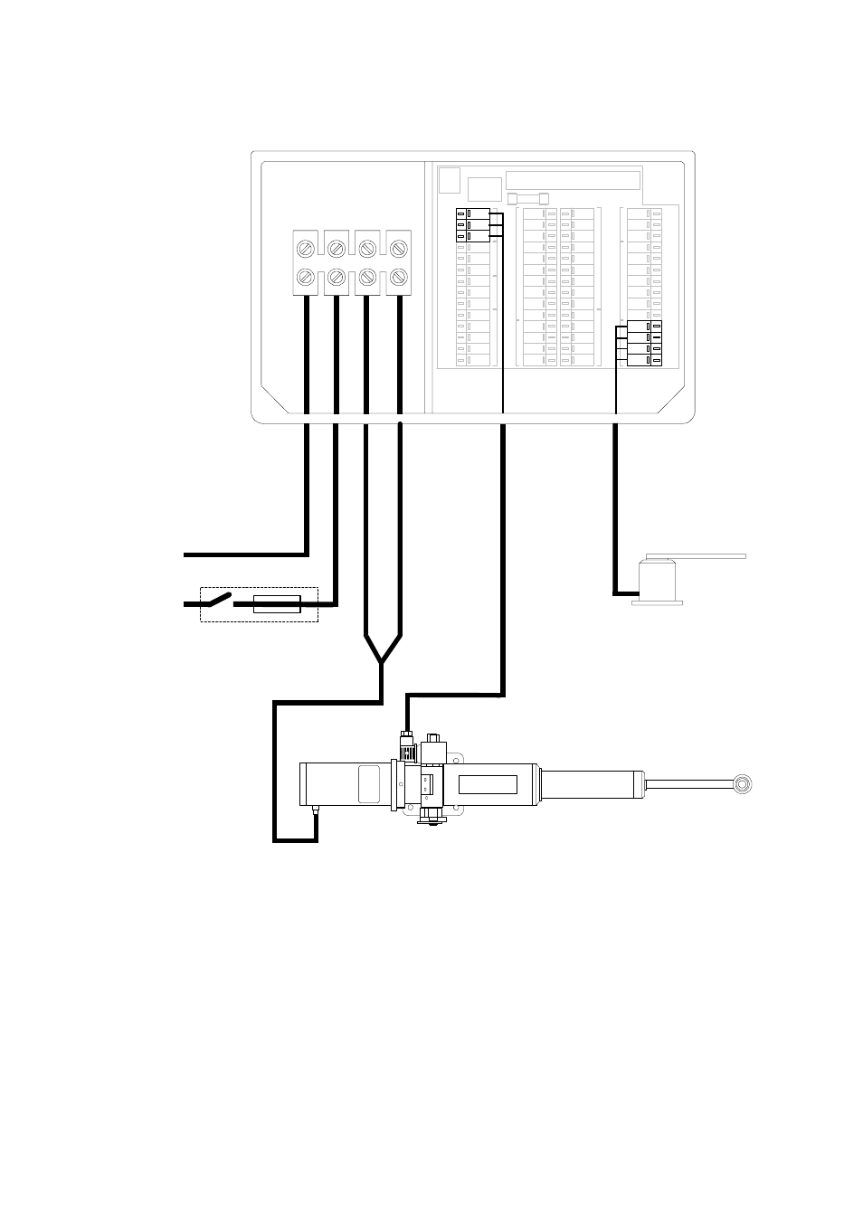 4 hydraulic ram drive connections, Fig 4.6 hydraulic ram drive connections, Rudder reference unit rrf-acp | B&G H2000 Pilot *DISCONTINUED* User Manual | Page 89 / 140