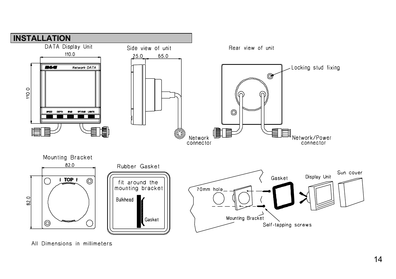 Installation | B&G Network Data User Manual | Page 14 / 15