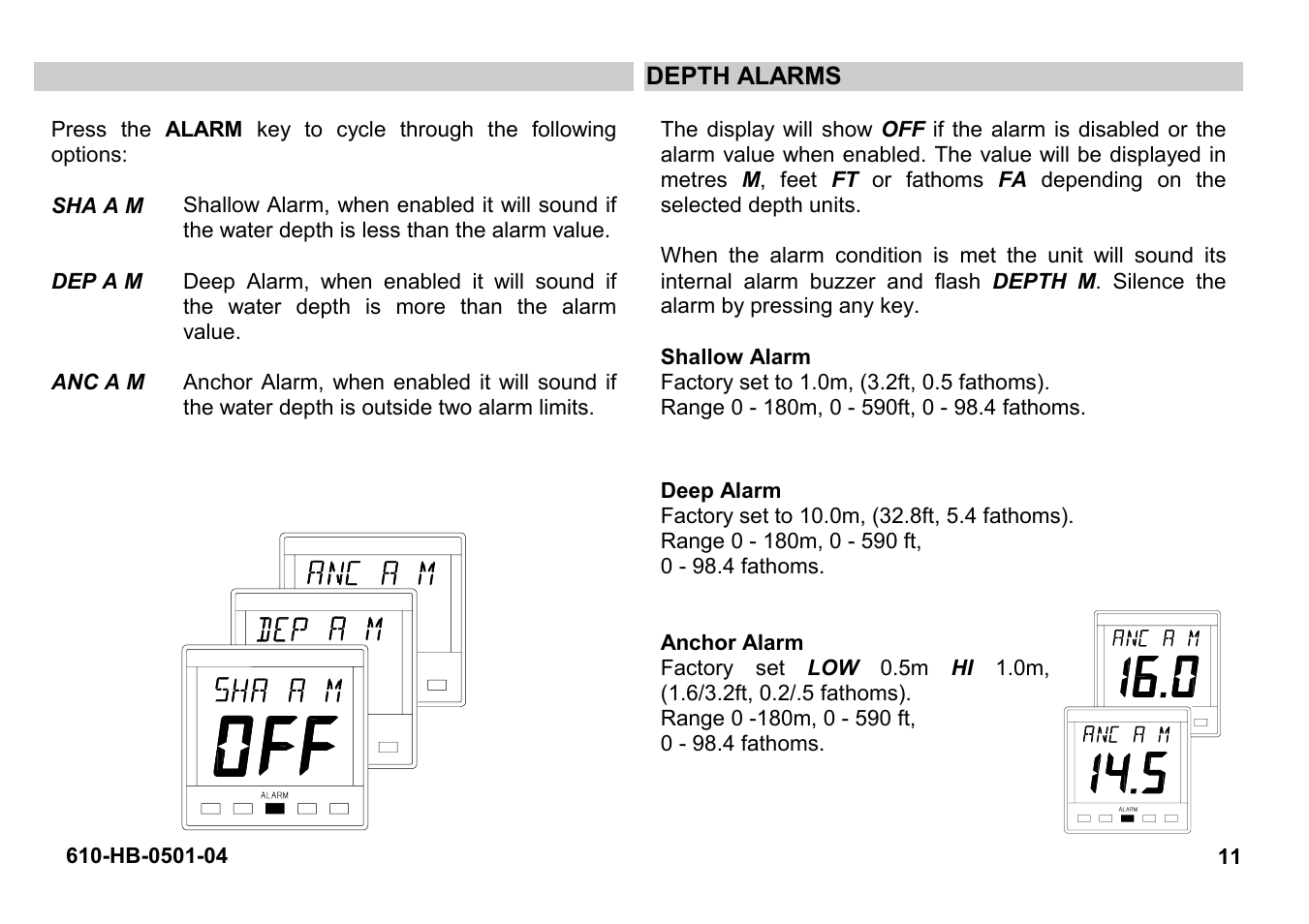 B&G Network Depth User Manual | Page 11 / 23