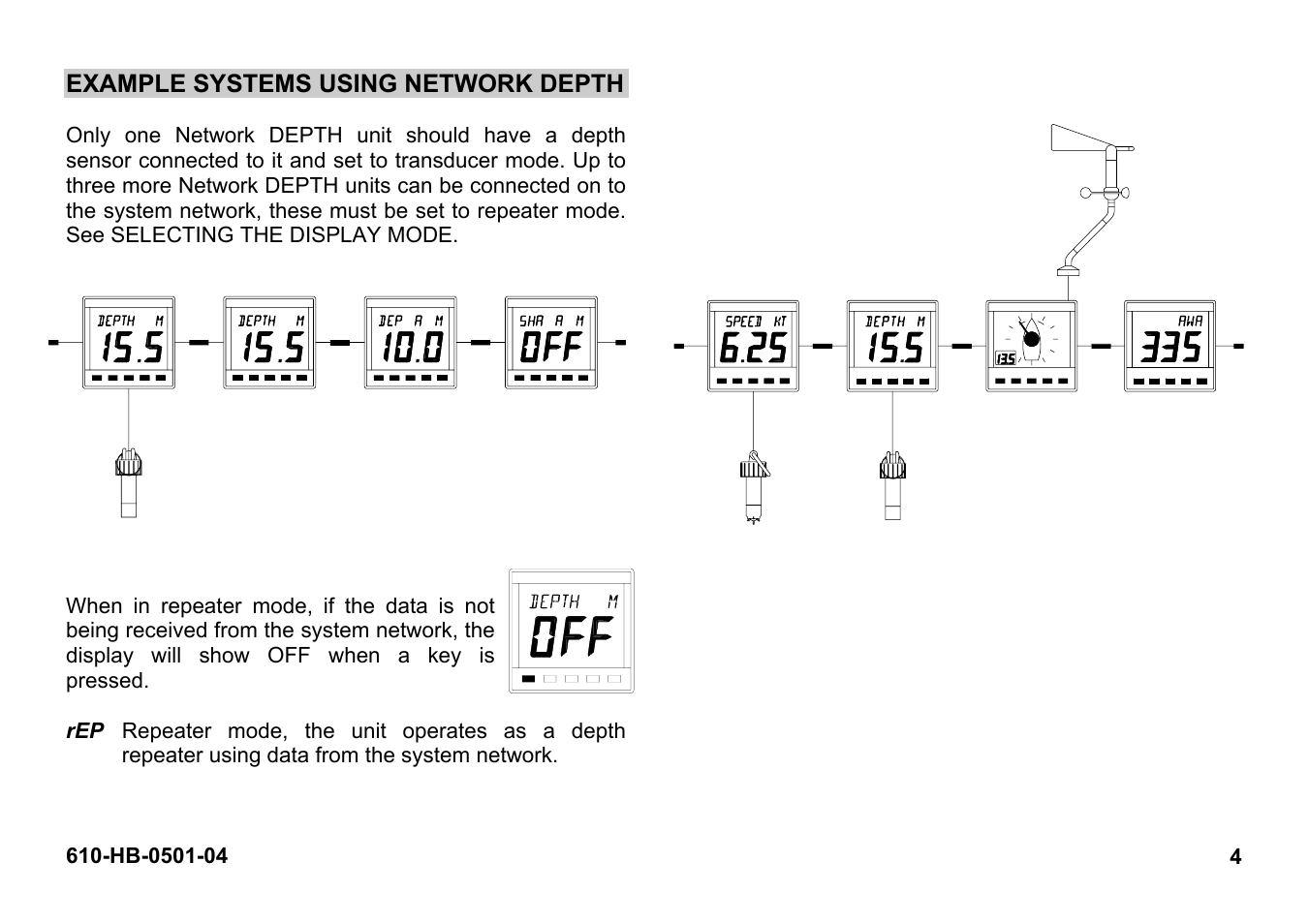 Example systems using network depth | B&G Network Depth User Manual | Page 4 / 23