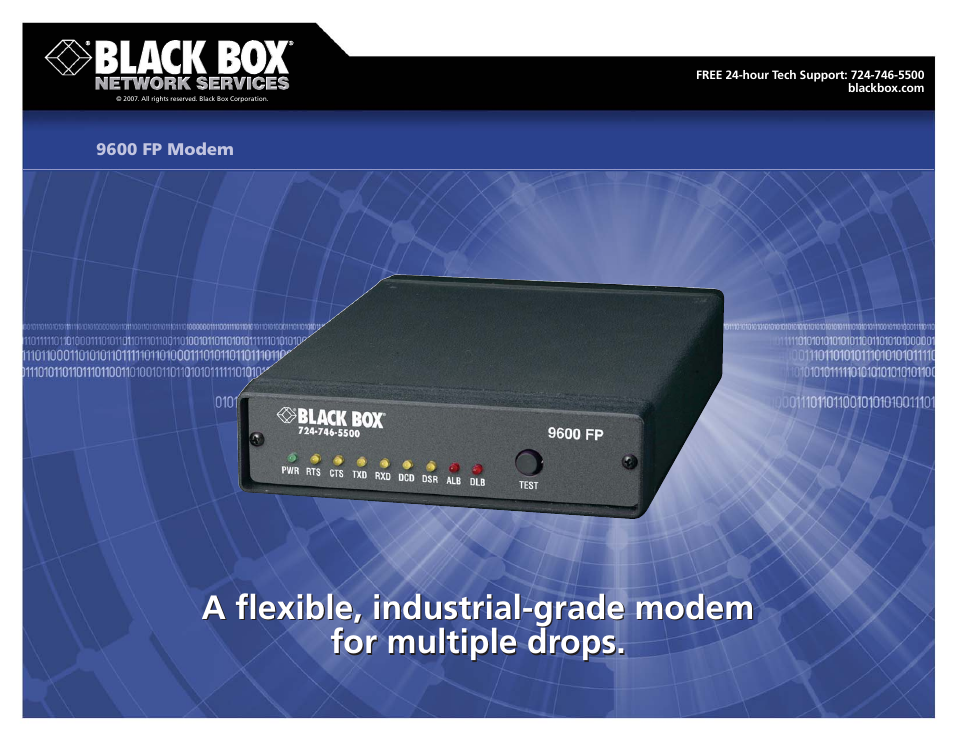 Black Box 9600 FP User Manual | 3 pages