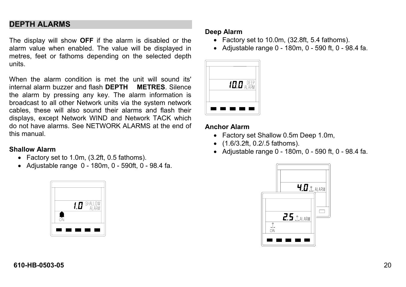 B&G Network Quad User Manual | Page 20 / 36