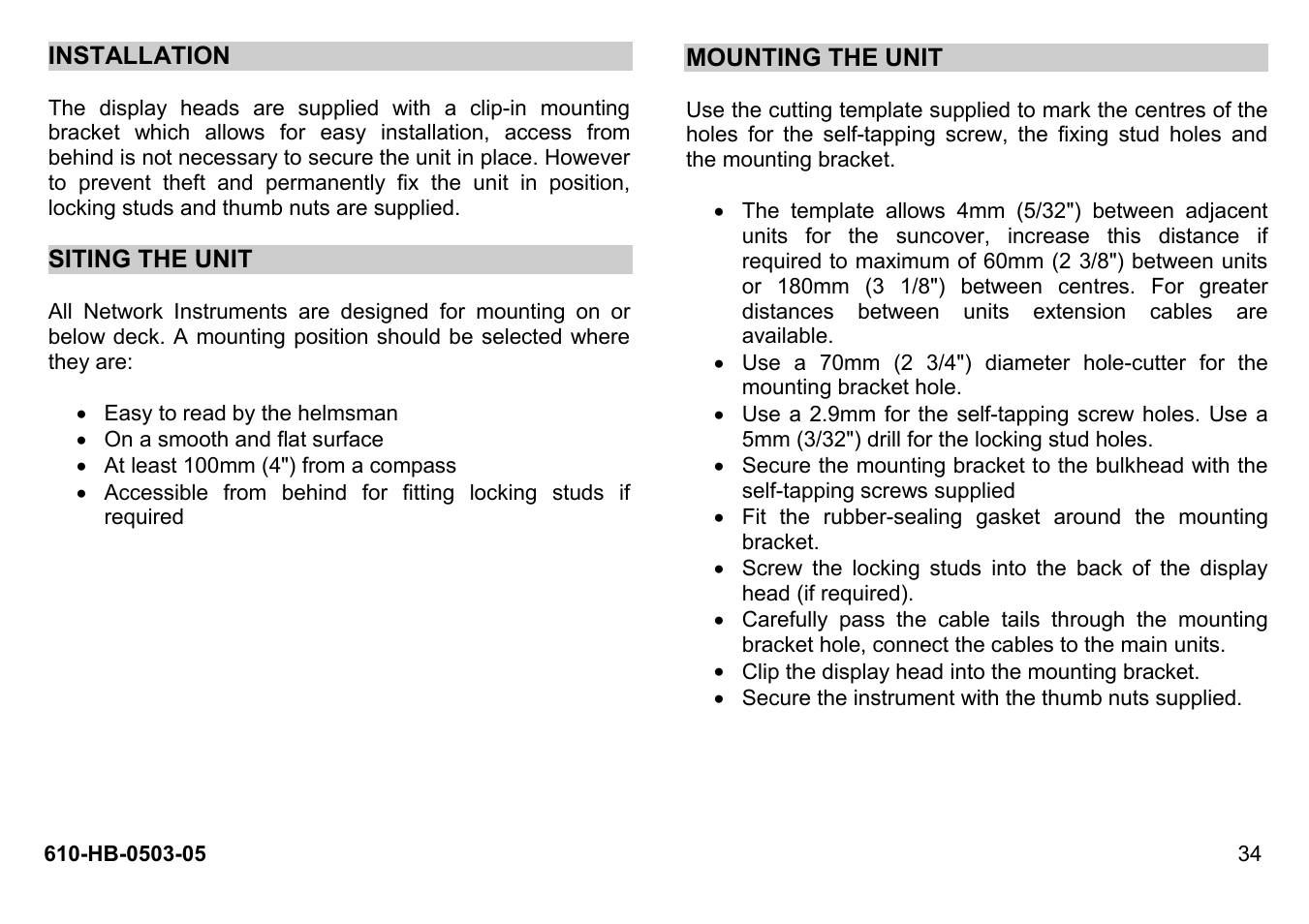 B&G Network Quad User Manual | Page 34 / 36