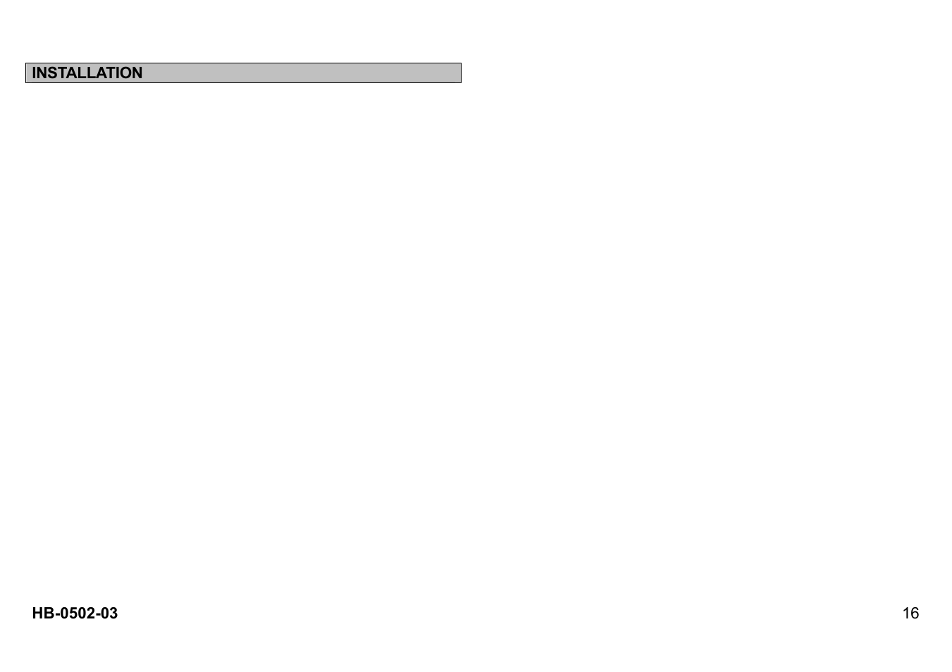 Installation | B&G Network Wind User Manual | Page 16 / 18